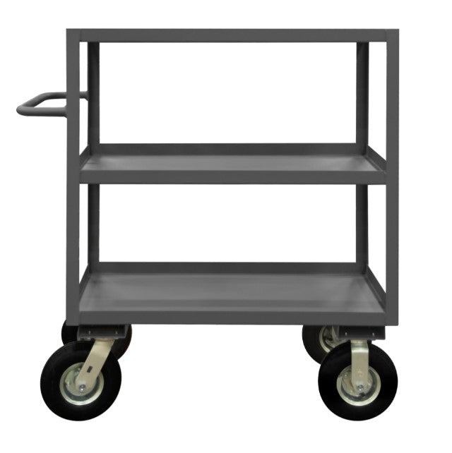 Instrument Cart with 3 Lipped Shelves