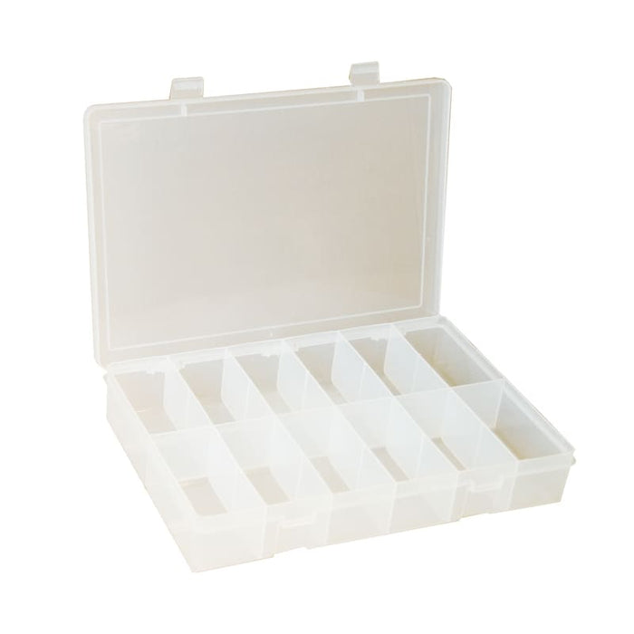Small Clear Plastic 12 Compartment Drawer