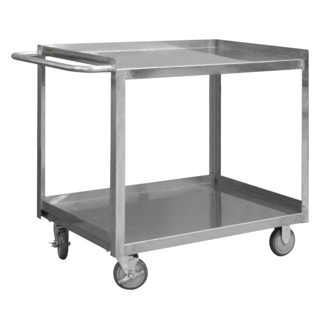 Stainless Steel Stock Cart with 2 Shelves