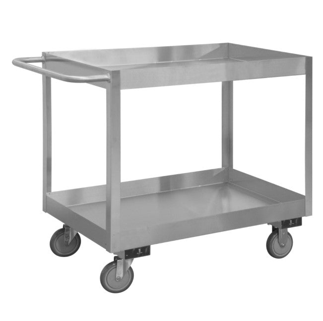 Stainless Steel Stock Cart with 2 Shelves