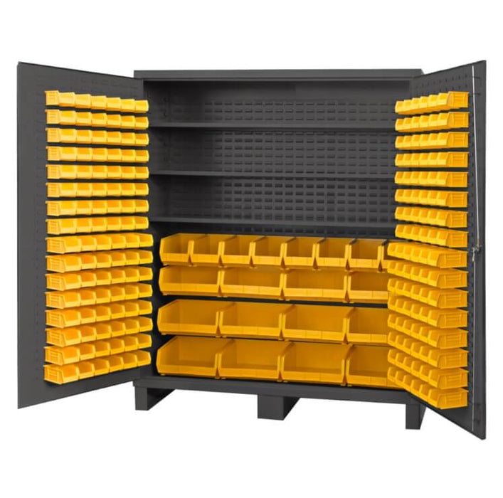 Cabinet, 3 Shelves, 216 Yellow Bins