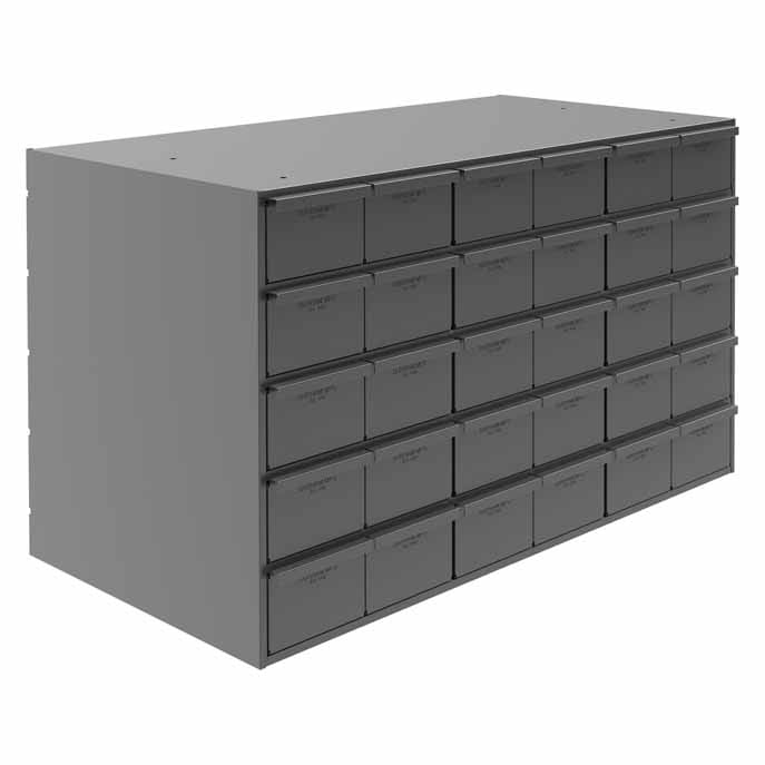 Cabinet with 30 Drawers 17-1/4in Deep