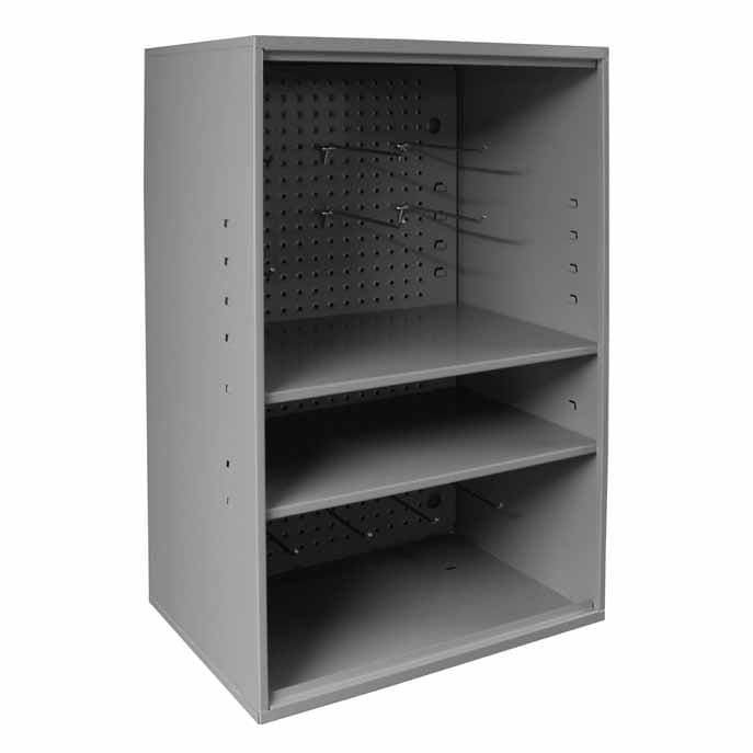 Abrasive Storage Cabinet With Pegboard