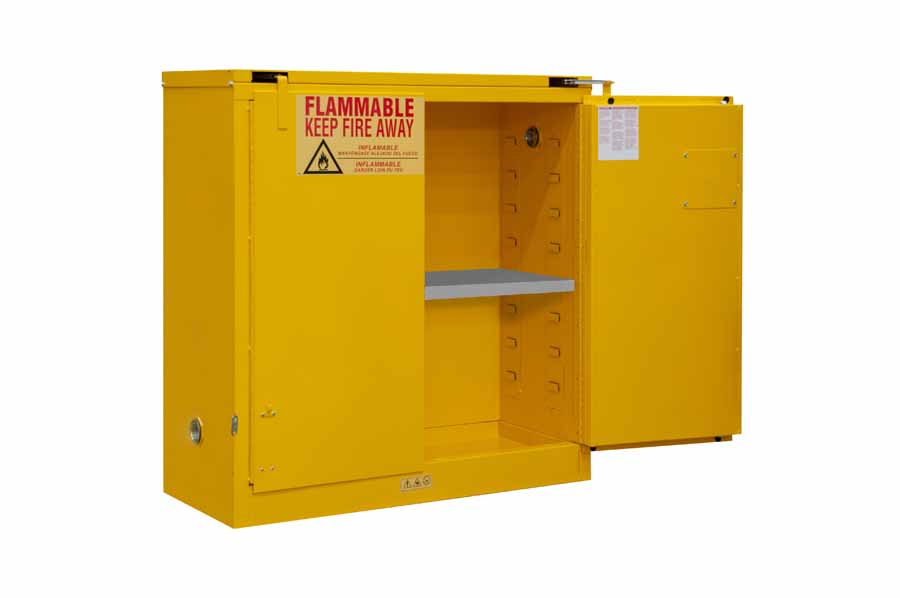 Flammable Storage, 30 Gallon, Self Close