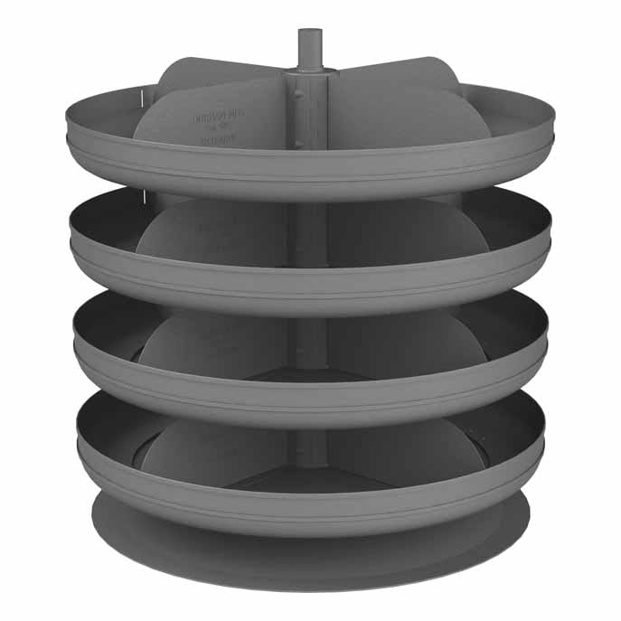 Rotabin Rack 17in Revolving Rotabin with 4 Shelves — NutsandBolts.com
