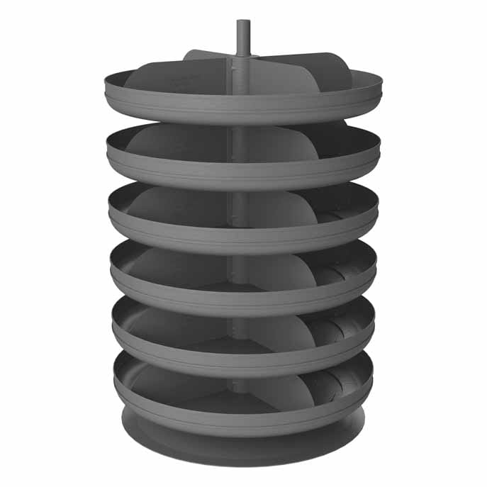 17in Revolving Rotabin with 6 Shelves — NutsandBolts.com