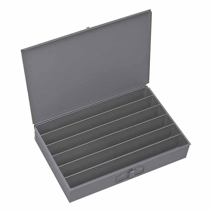 Large Steel Compartment Box with 6 Holes