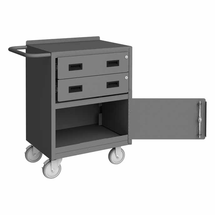 Mobile Bench Cabinet with 2 Drawers
