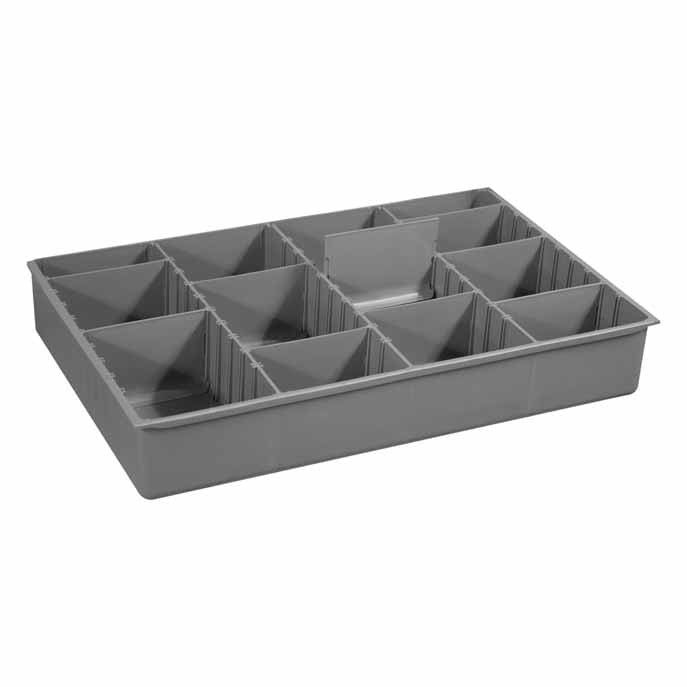 Small, Variable Compartment Insert, Gray