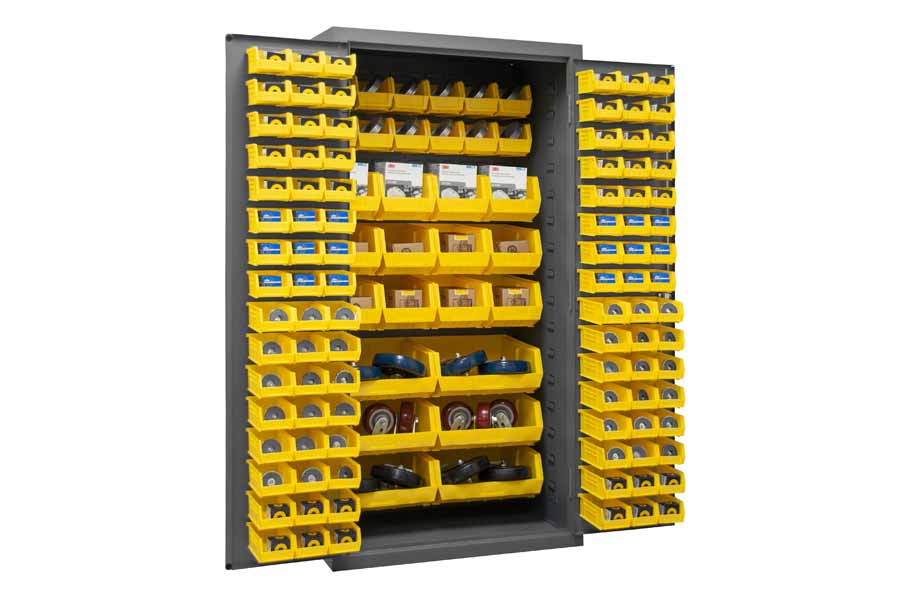 Cabinet, 126 Yellow Bins