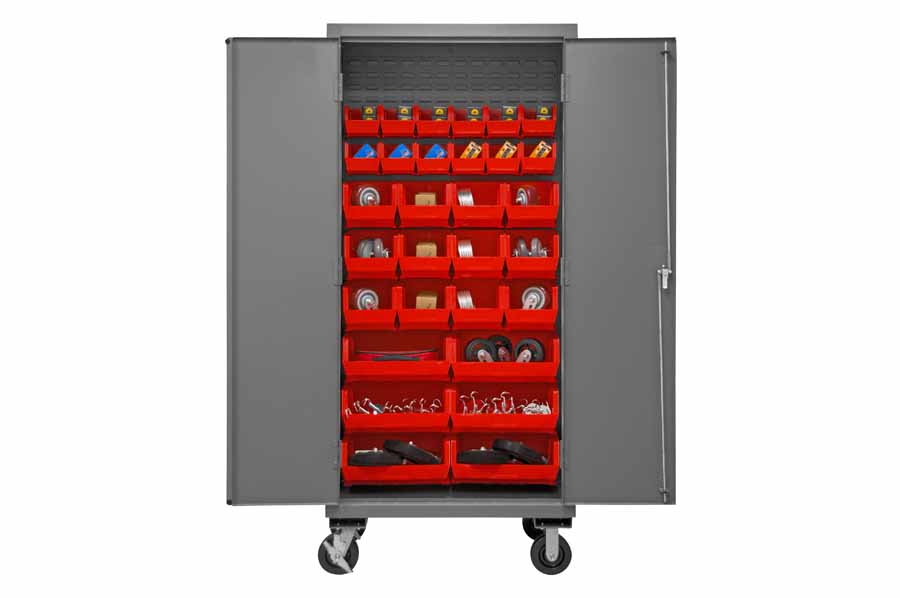 Mobile Cabinet with 30 Bins