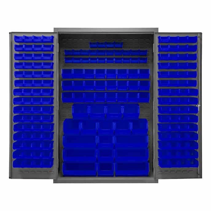 Cabinet, 186 Blue Bins