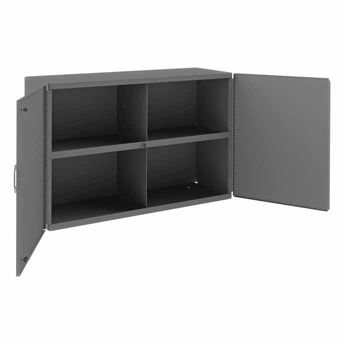4 Section Storage Cabinet, Gray