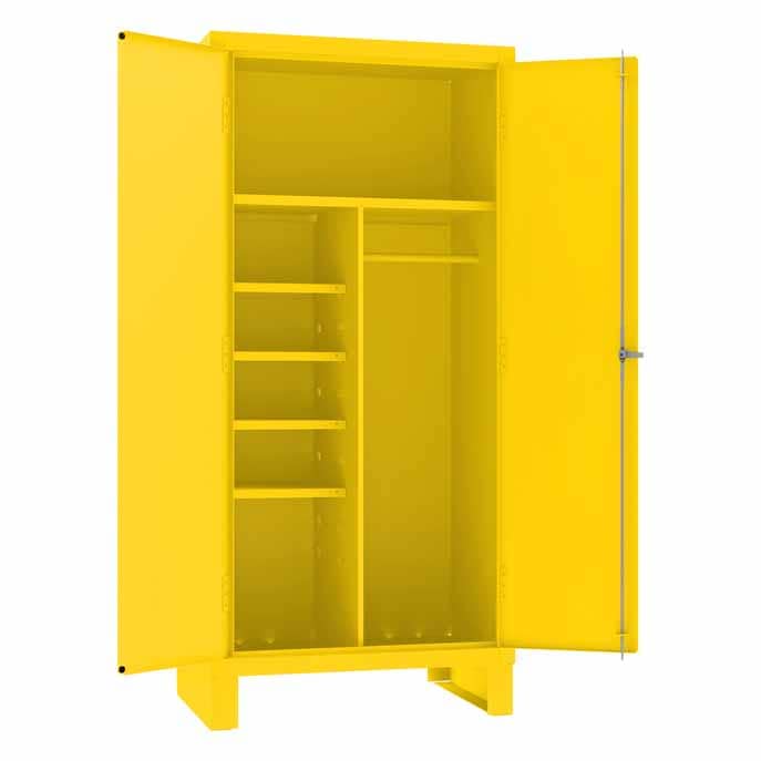 Spill Control Cabinet, 5 Shelves, Yellow
