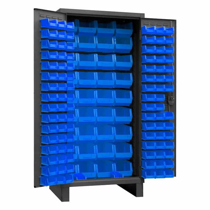 Cabinet, 132 Blue Bins