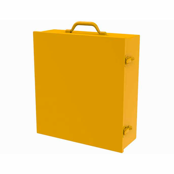 Spill Control Cabinet, 2 Shelves, Yellow