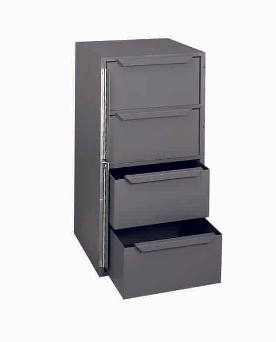 4 Drawer Cabinet 12-5/8 x 12-1/8 x 24 1/2 #610-95