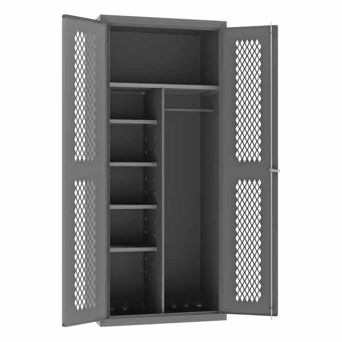 Ventilated Cabinet with 5 Shelves