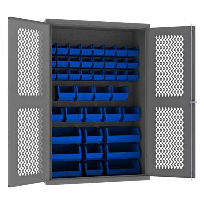 Ventilated Cabinet with 42 Bins