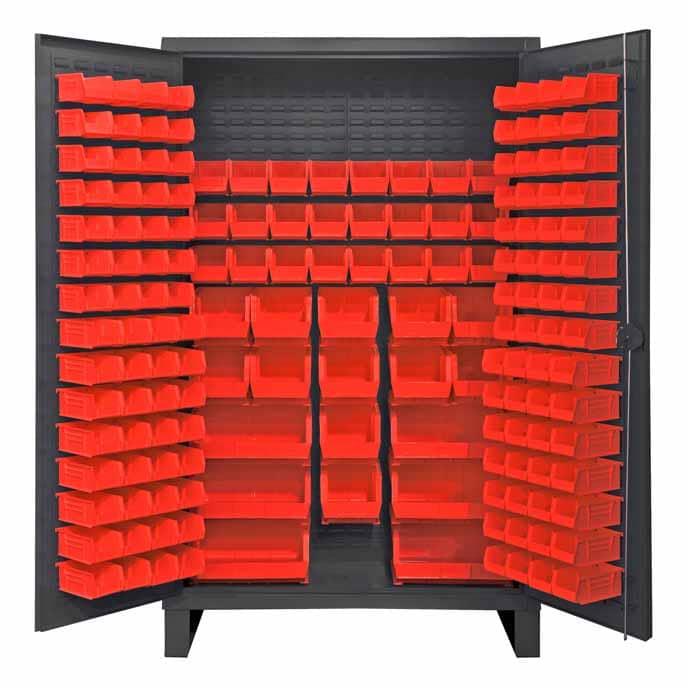 Cabinet with 162 Bins