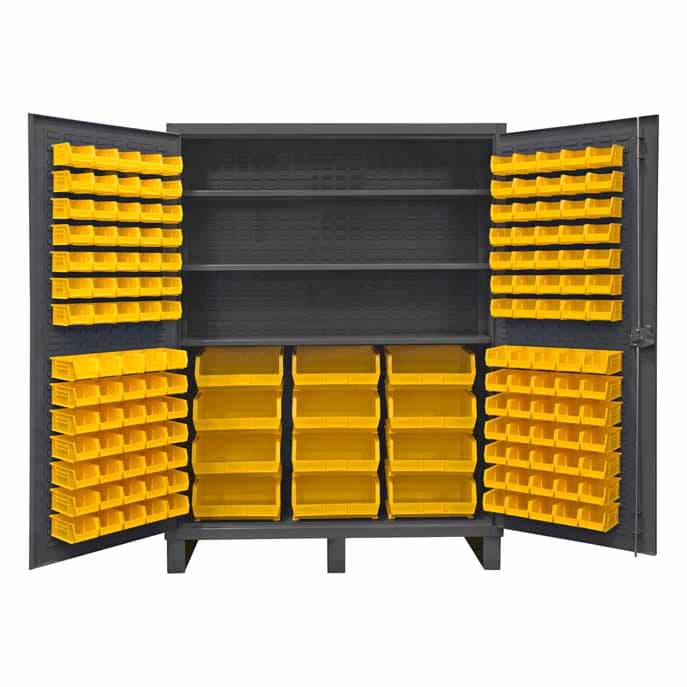 Cabinet with 156 Bins and 3 Shelves