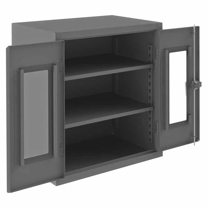 Cabinet with 2 Shelves with Clearview Doors