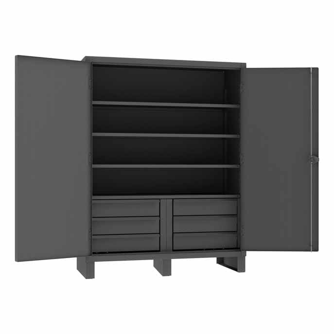 Cabinet with 6 Drawers and 4 Shelves