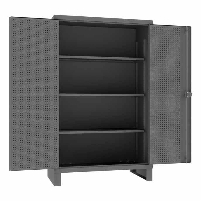 Pegboard Cabinet with 3 Shelves