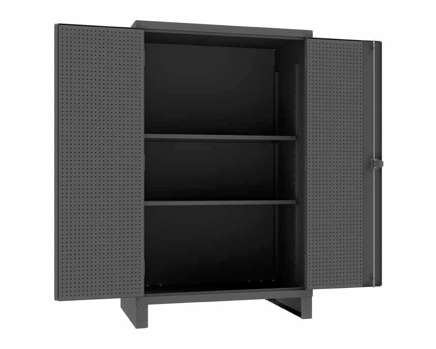 Pegboard Cabinet with 2 Shelves