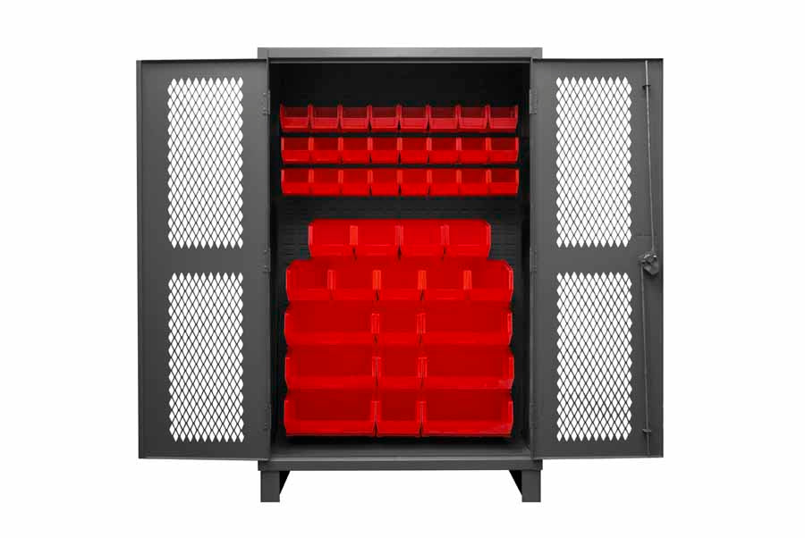 Ventilated Cabinet with 42 Bins