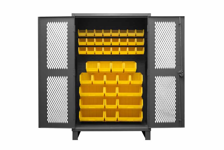 Ventilated Cabinet with 42 Bins