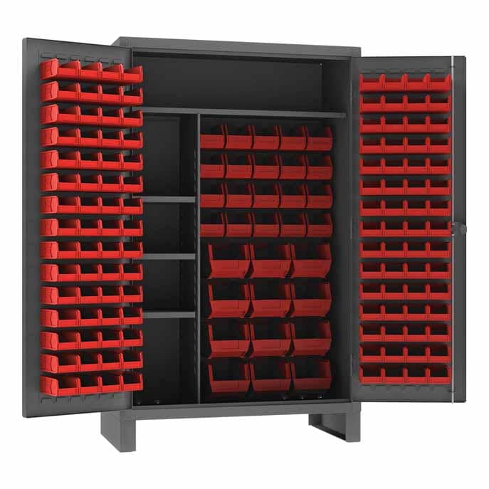 Maintenance Cabinet with 156 Bins and 4 Shelves