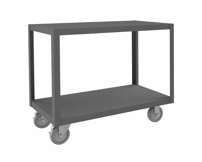 High Deck Mobile Table, 2 Shelves