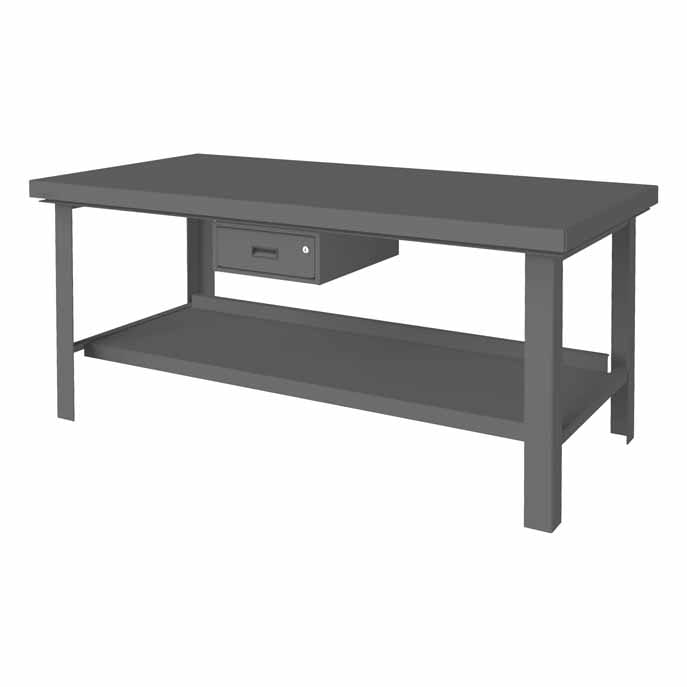 72in x 36in Heavy Duty Workbench with 1 Drawer