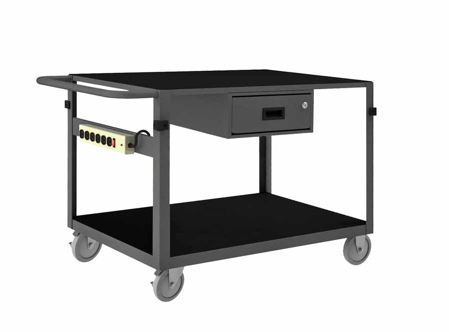 Instrument Cart with 2 Flush Shelves