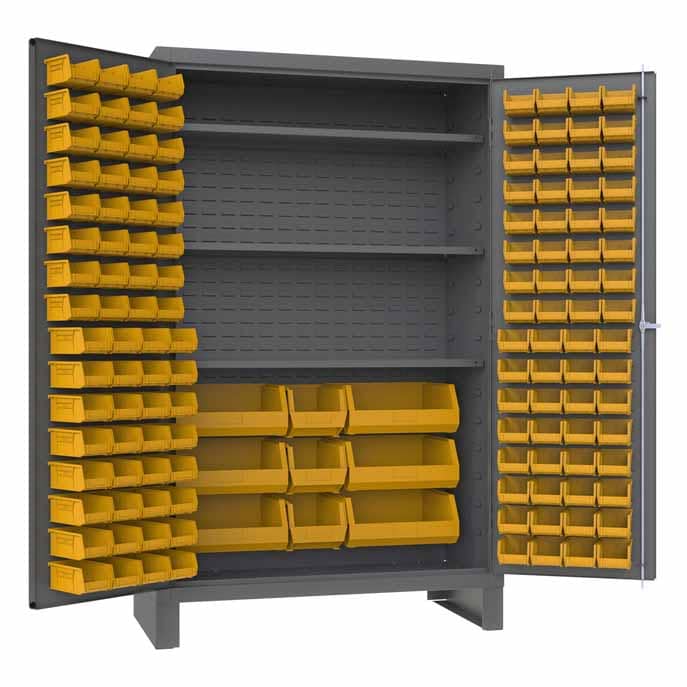 Cabinet with 3 Shelves and 137 Bins