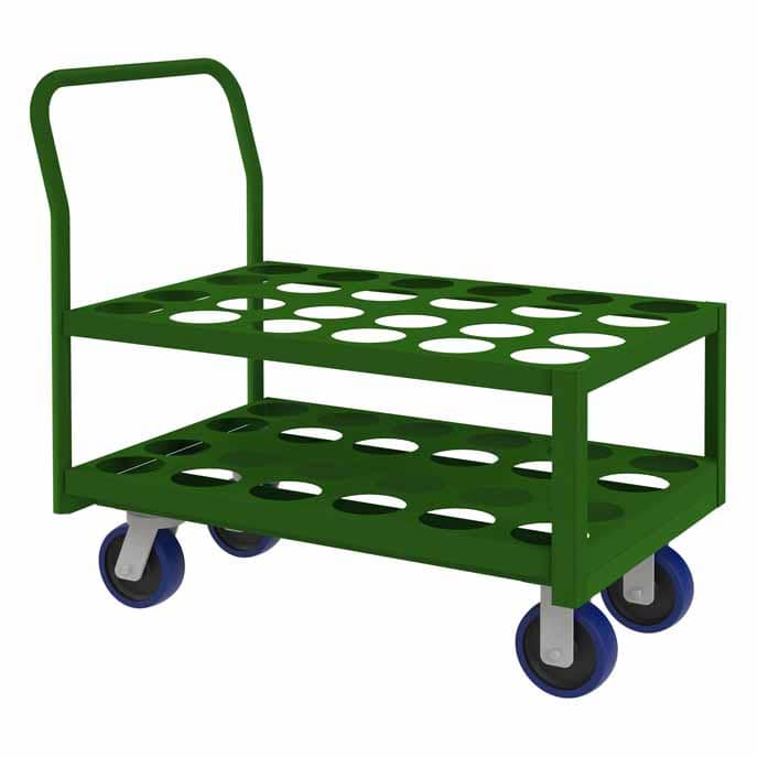 Medical Cylinder Cart with Preforated Shelves