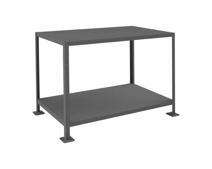 30in x 48in Machine Table Workbench with 2 Shelves