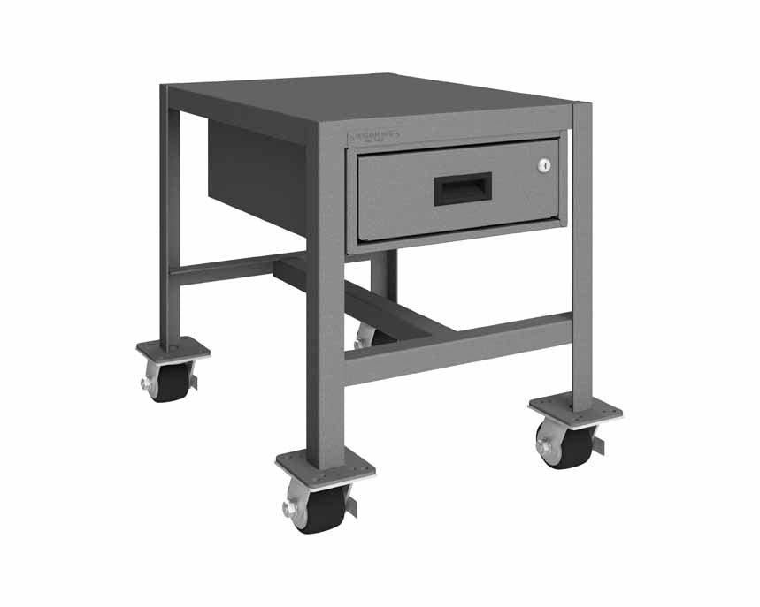 18in x 24in Mobile Machine Table Workbench with 1 Drawer