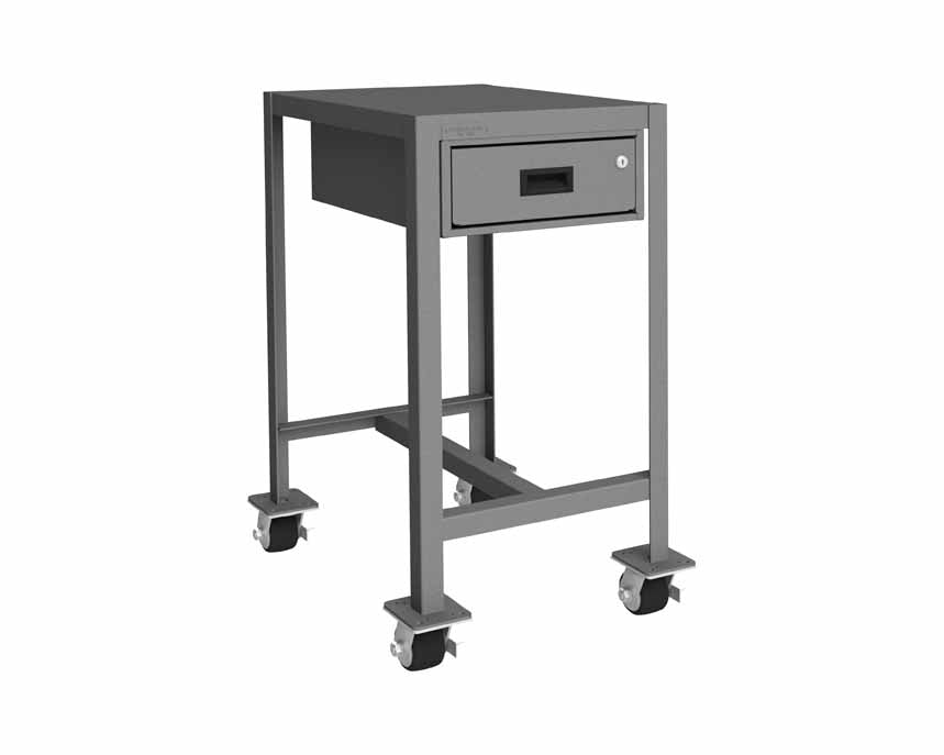 18in x 24in Mobile Machine Table Workbench with 1 Drawer