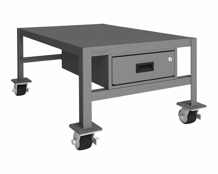24in x 36in Mobile Machine Table Workbench with 1 Drawer — NutsandBolts.com