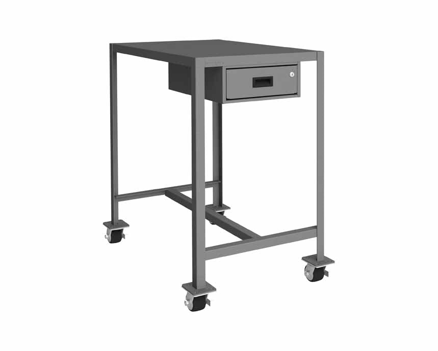 24in x 36in Mobile Machine Table Workbench with 1 Drawer — NutsandBolts.com