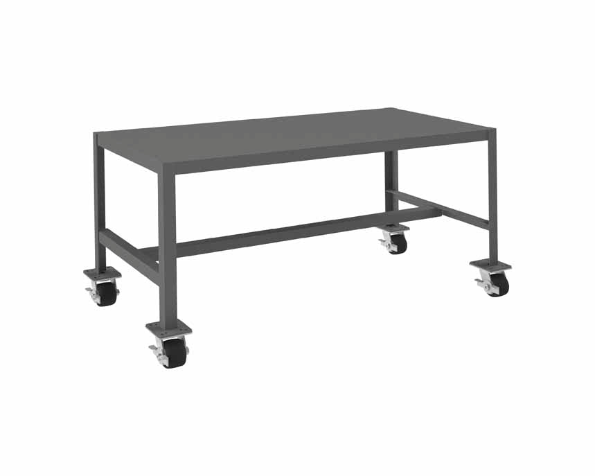 24in x 48in Mobile Machine Table Workbench with 1 Shelf