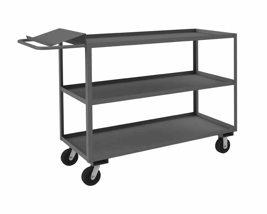 24in x 60in Order Picking Cart with 3 Shelves