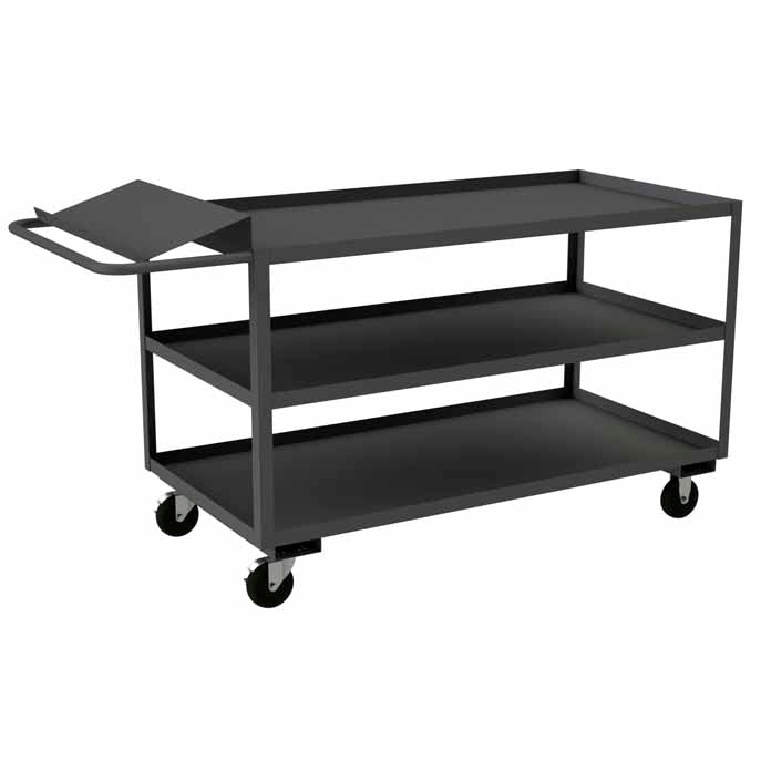 30in x 60in Order Picking Cart with 3 Shelves