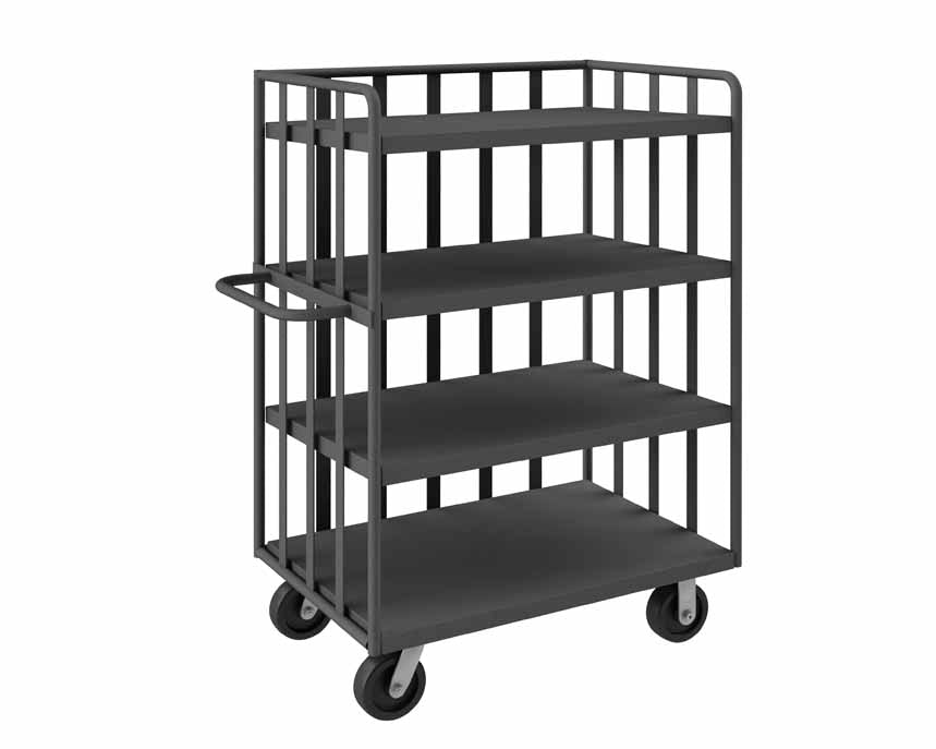 Bulk Stock/Package Mover with 4 Shelves