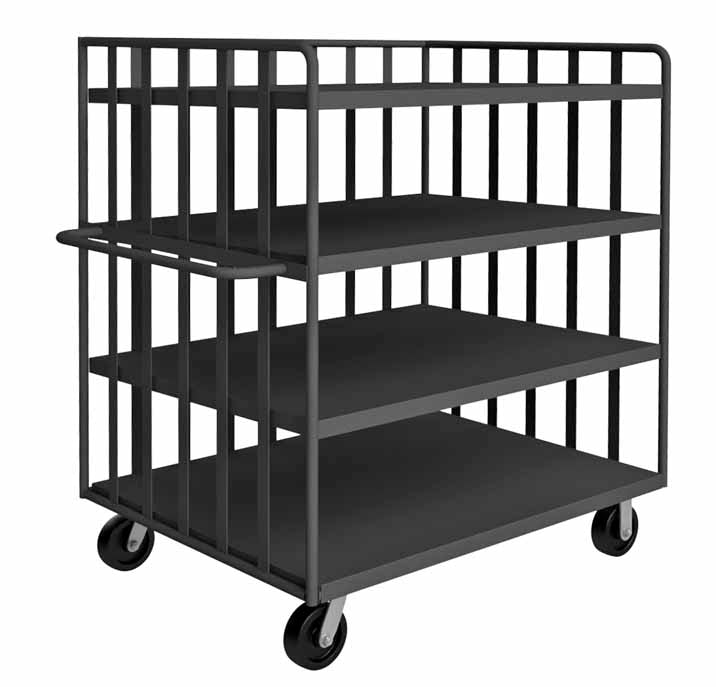 Bulk Stock/Package Mover with 4 Shelves