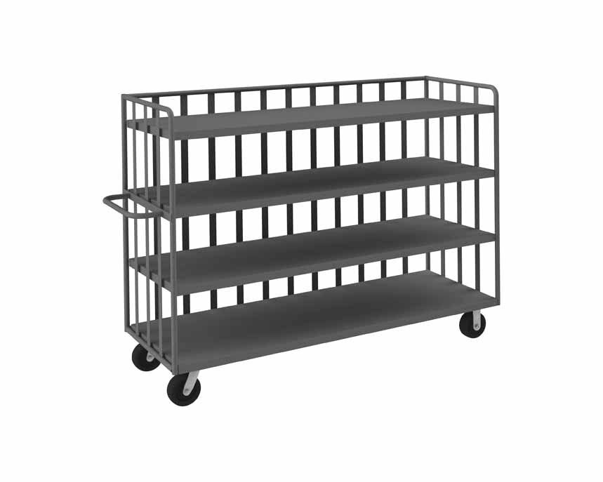 Bulk Stock/Package Mover with 4 Shelves