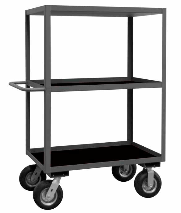 Instrument Cart with 3 Lipped Shelves