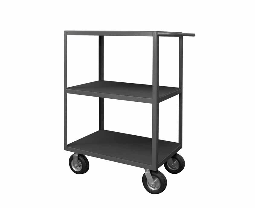 Instrument Cart with 3 Flush Shelves